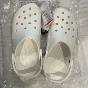 White Crocs NWT